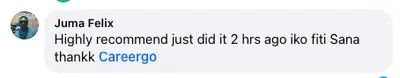 Customer testimonial showcasing successful resume results